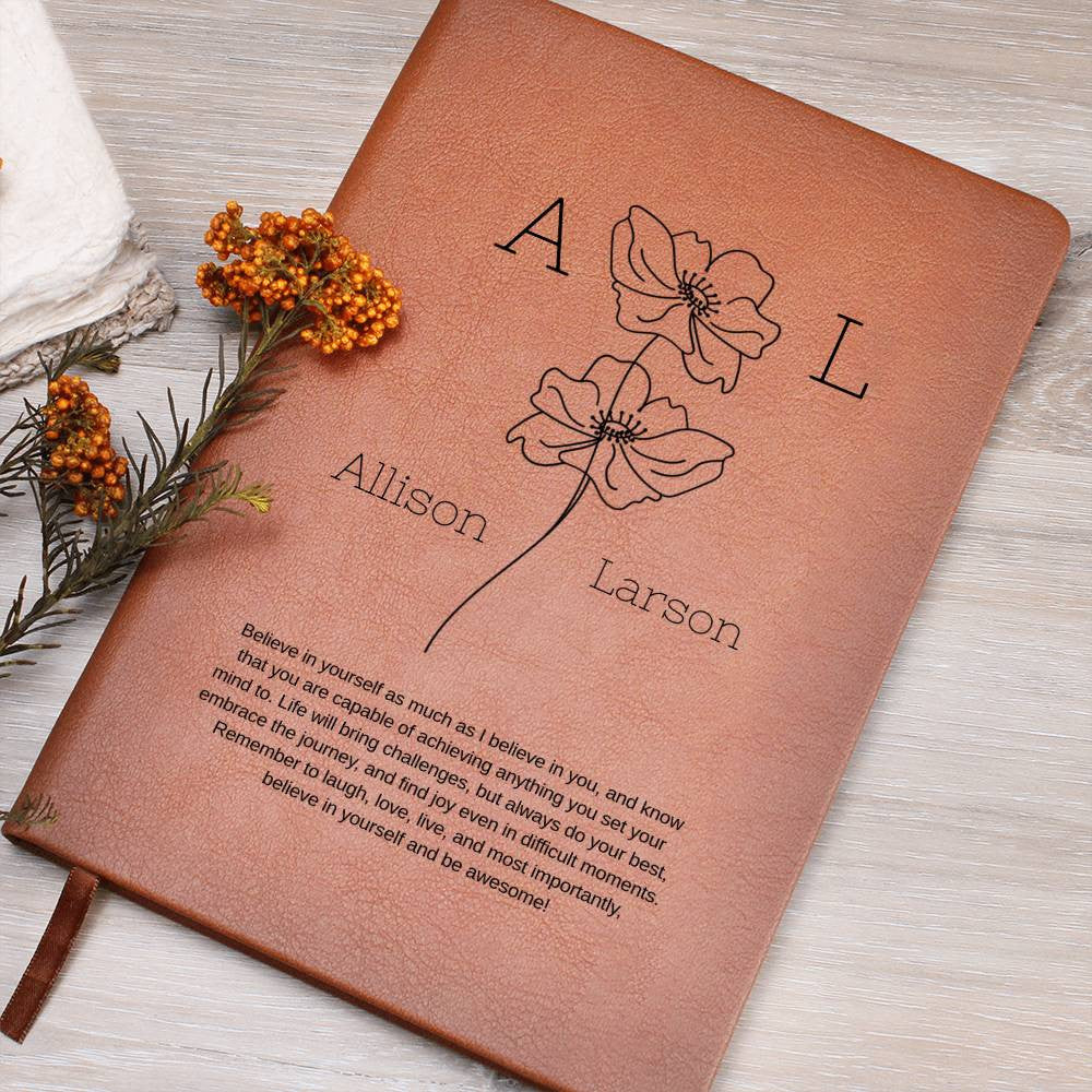 Personalized Leather Journal | Graduation Gift