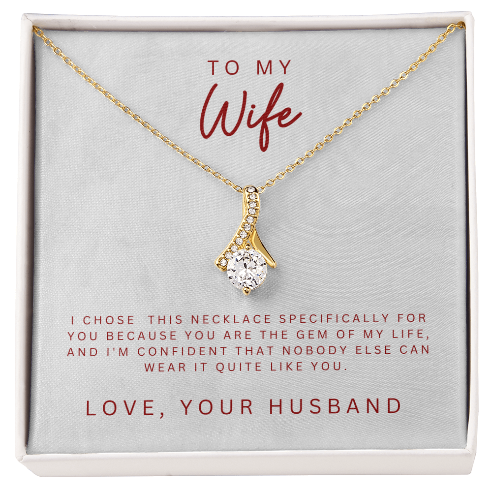 To My Wife Alluring Beauty Necklace
