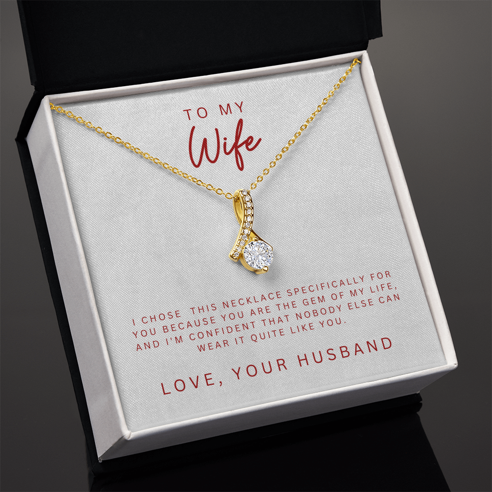 To My Wife Alluring Beauty Necklace