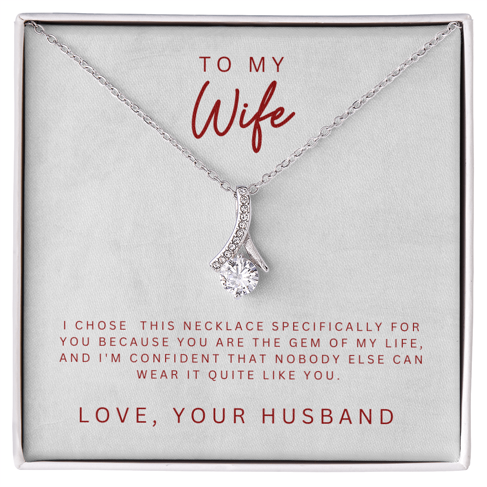 To My Wife Alluring Beauty Necklace