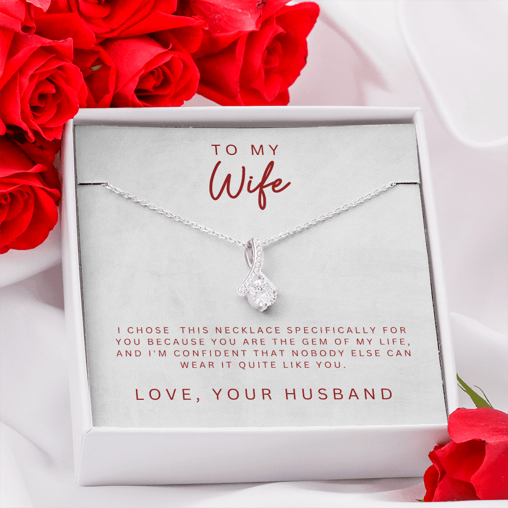 To My Wife Alluring Beauty Necklace