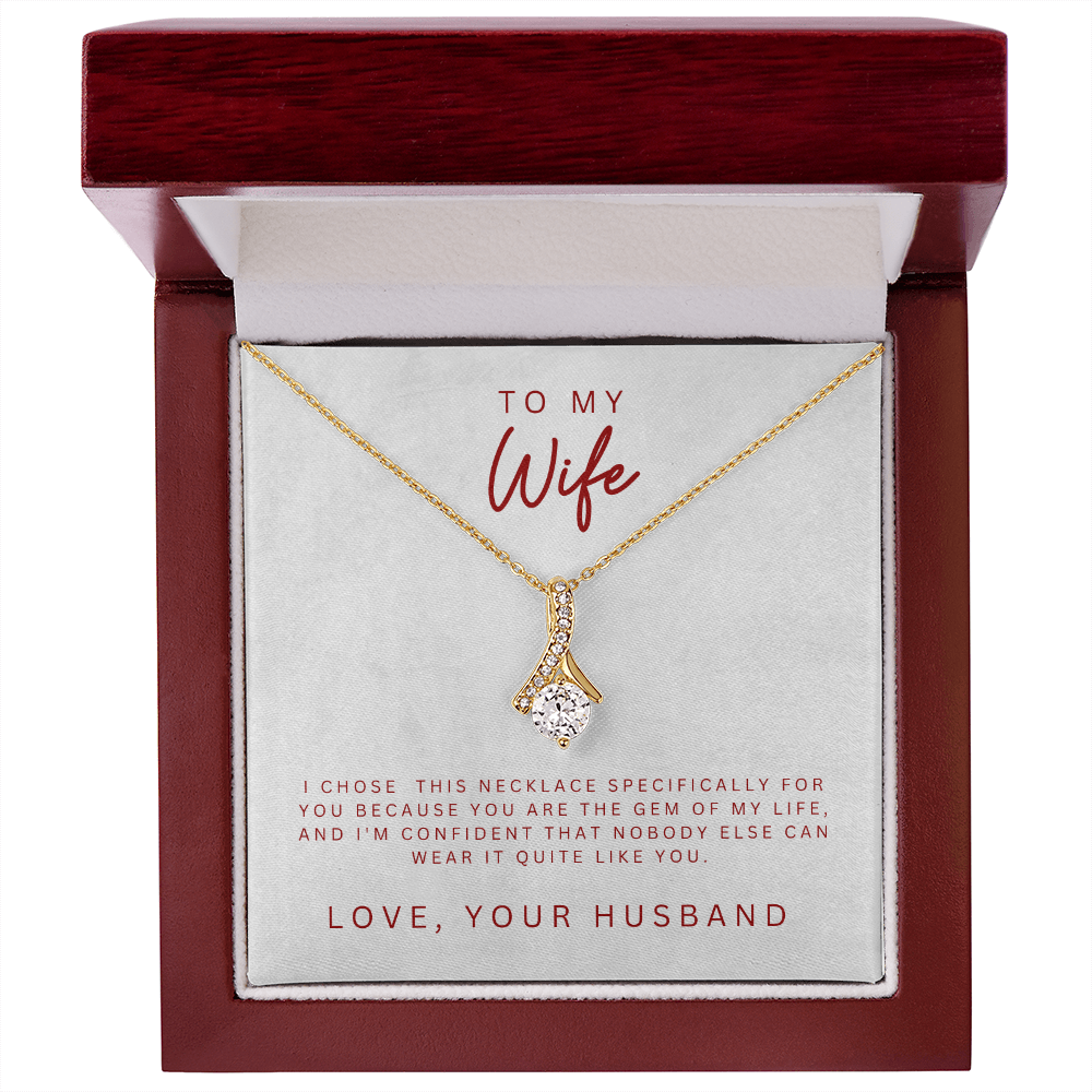 To My Wife Alluring Beauty Necklace