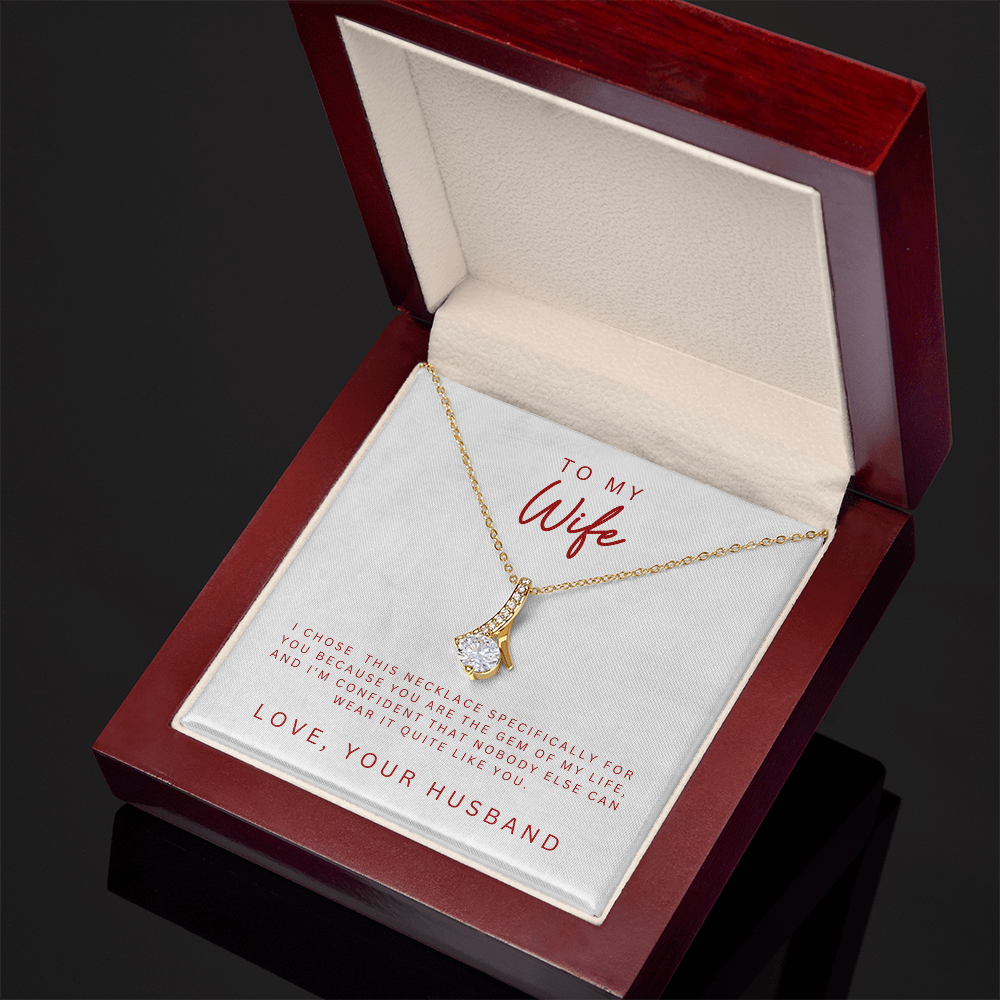 To My Wife Alluring Beauty Necklace