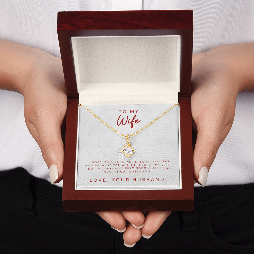 To My Wife Alluring Beauty Necklace