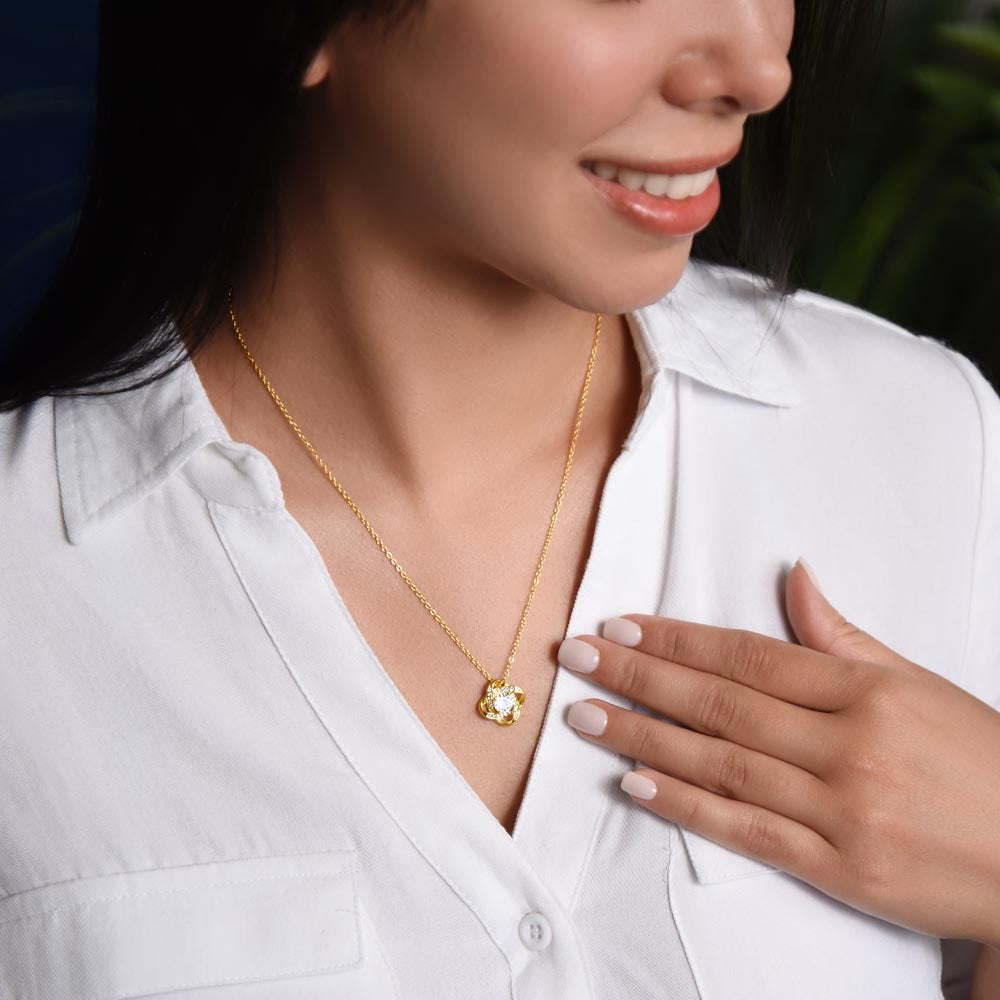 To My Beautiful Mom | Love Knot Necklace| Mother's Day Gift