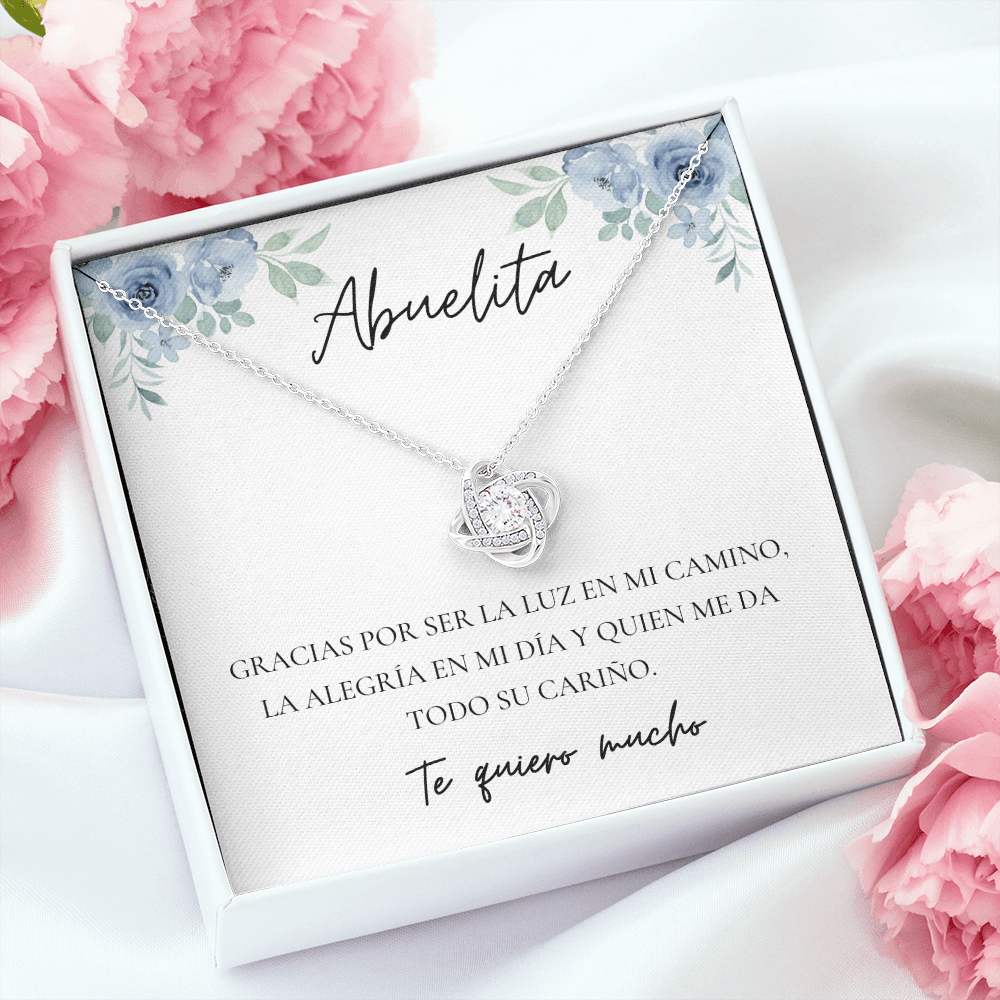 Abuela | Abuelita Love Knot Necklace | Spanish Grandma Mother's Day Gift