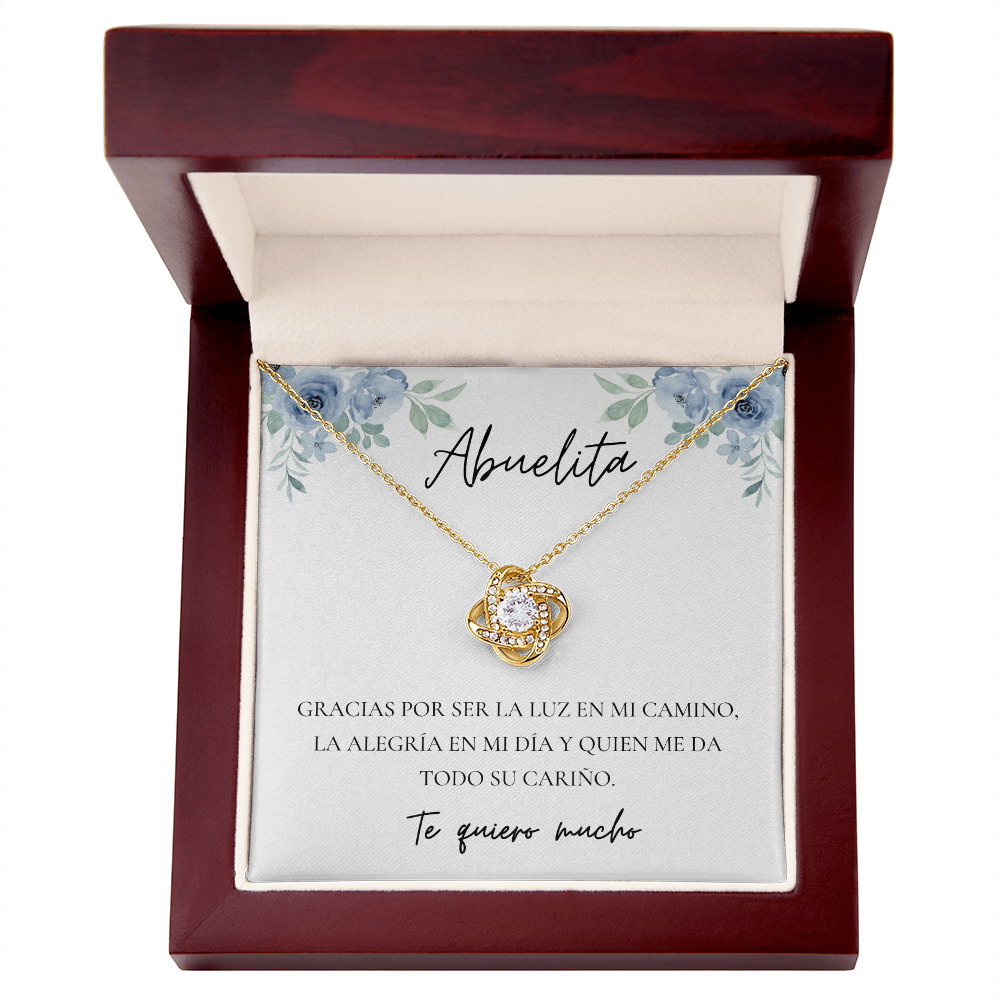 Abuela | Abuelita Love Knot Necklace | Spanish Grandma Mother's Day Gift