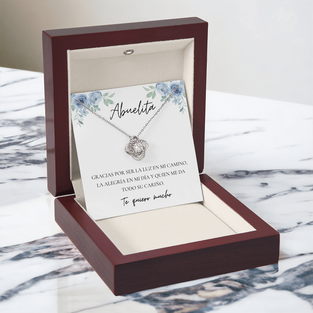 Abuela | Abuelita Love Knot Necklace | Spanish Grandma Mother's Day Gift