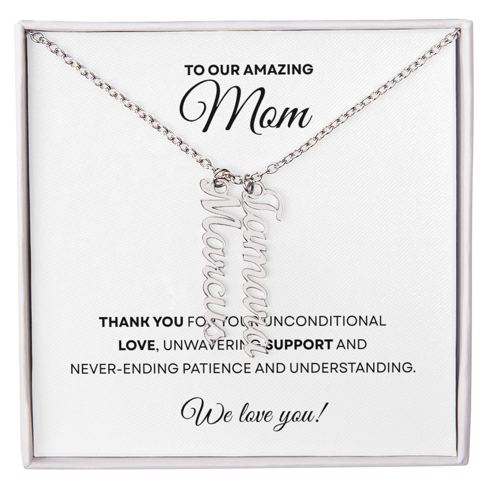 Multiple Name Necklace for Mom | Family Necklace | Children Names Necklace| Mother's Day Gift
