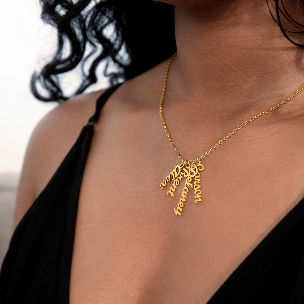 Multiple Name Necklace for Mom | Family Necklace | Children Names Necklace| Mother's Day Gift