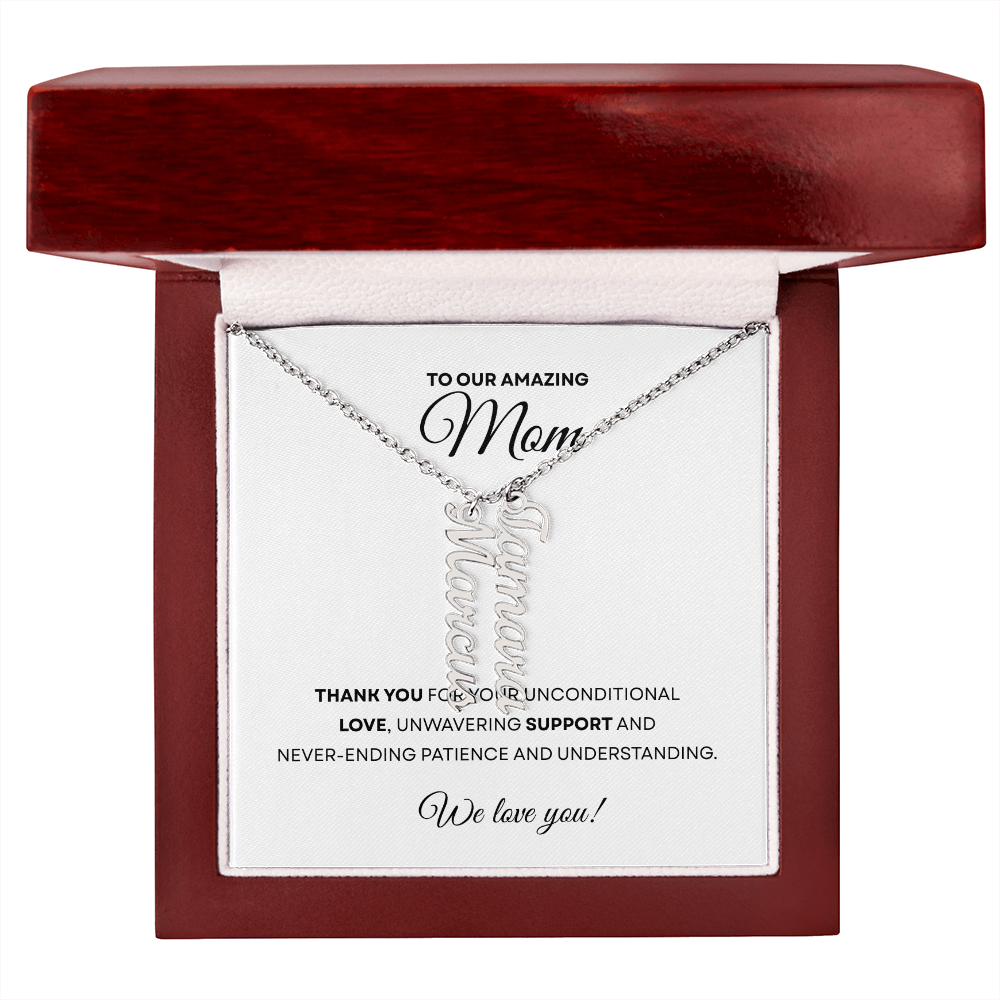 Multiple Name Necklace for Mom | Family Necklace | Children Names Necklace| Mother's Day Gift
