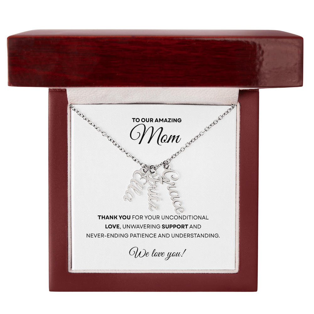 Multiple Name Necklace for Mom | Family Necklace | Children Names Necklace| Mother's Day Gift
