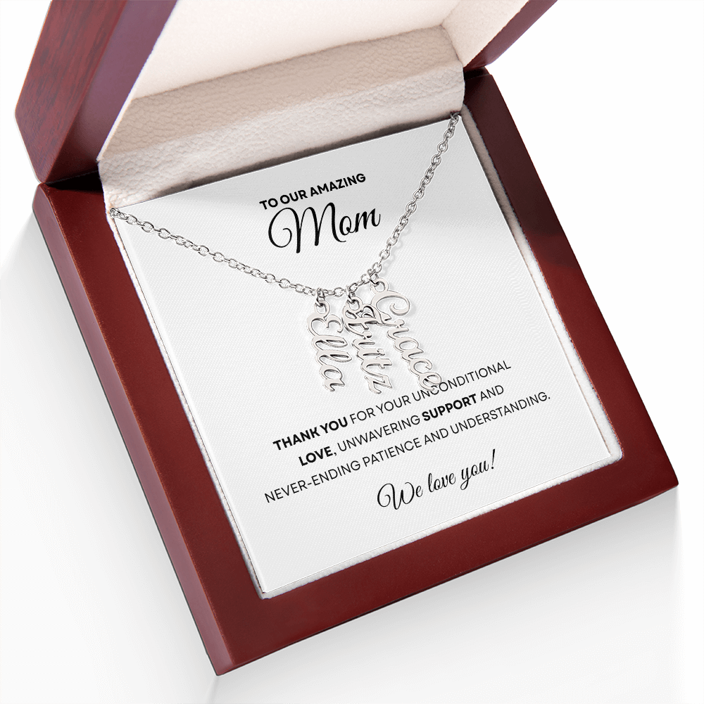 Multiple Name Necklace for Mom | Family Necklace | Children Names Necklace| Mother's Day Gift