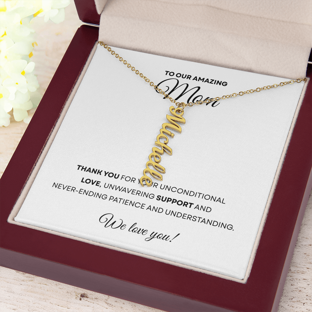 Multiple Name Necklace for Mom | Family Necklace | Children Names Necklace| Mother's Day Gift