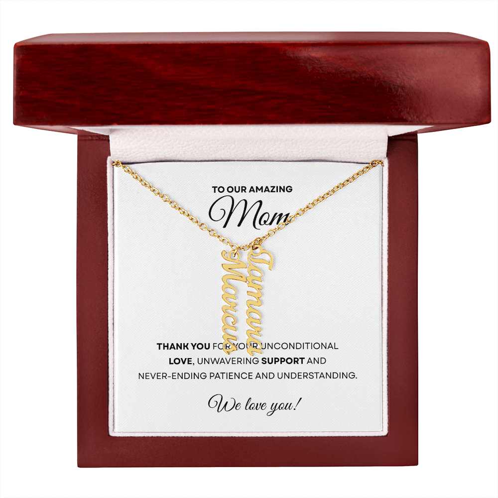 Multiple Name Necklace for Mom | Family Necklace | Children Names Necklace| Mother's Day Gift