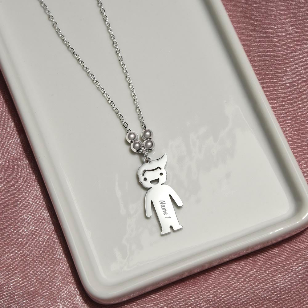 Personalized Kids Name Charm Necklace