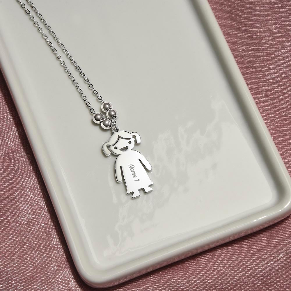 Personalized Kids Name Charm Necklace