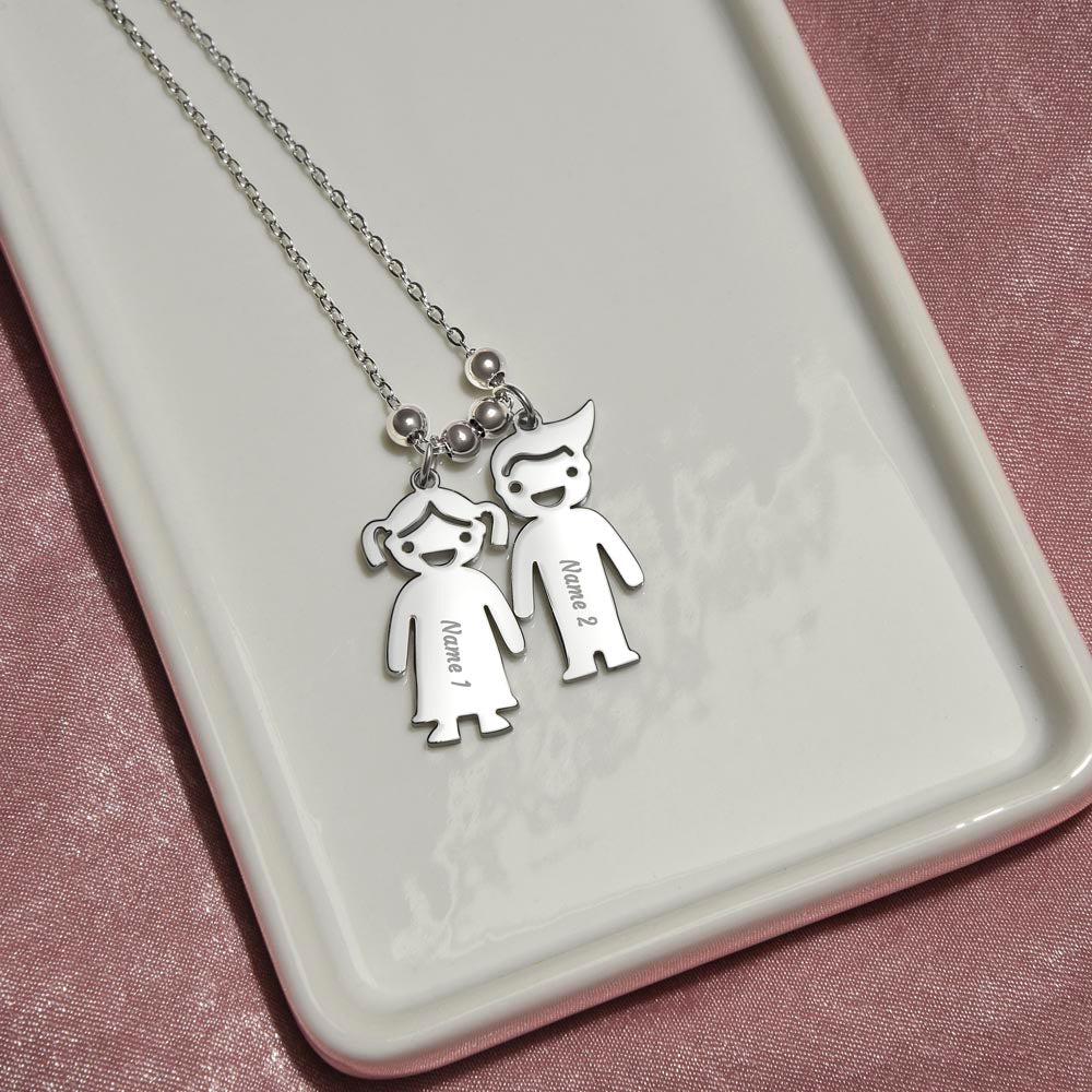 Personalized Kids Name Charm Necklace