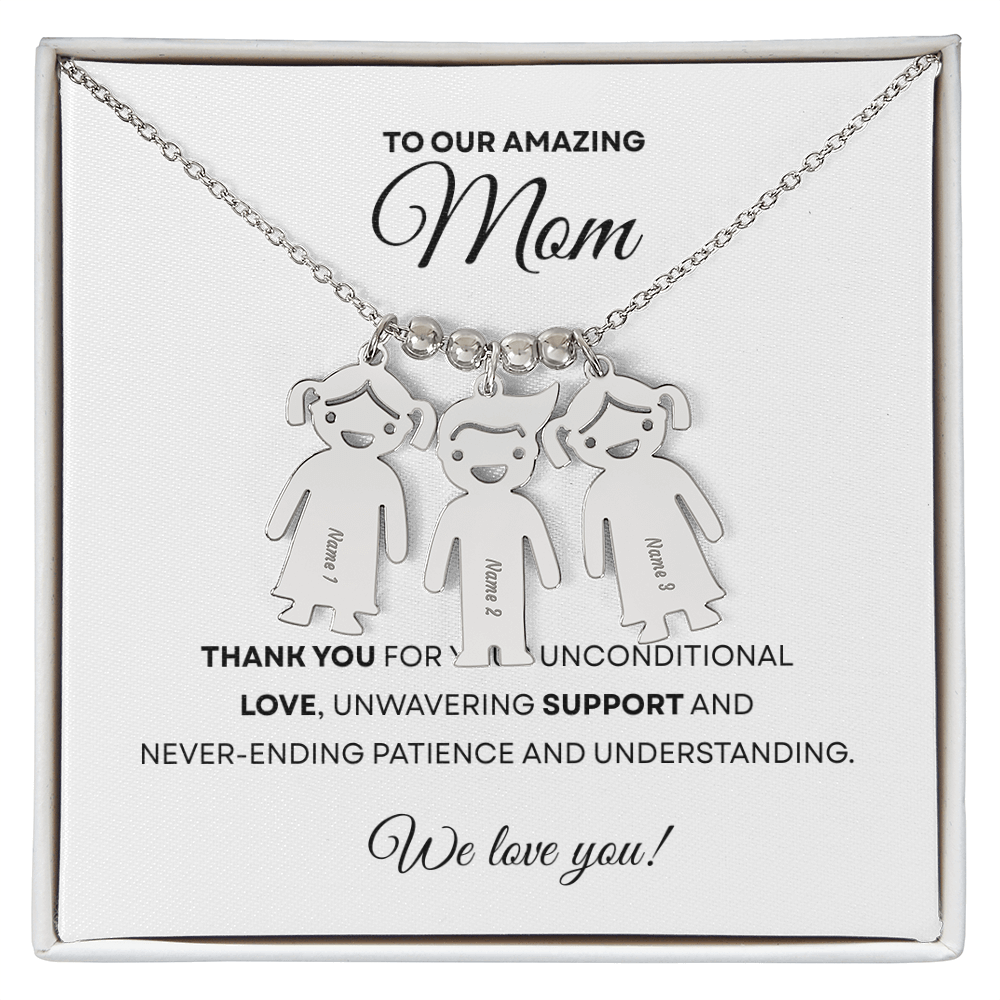 Personalized Kids Name Charm Necklace