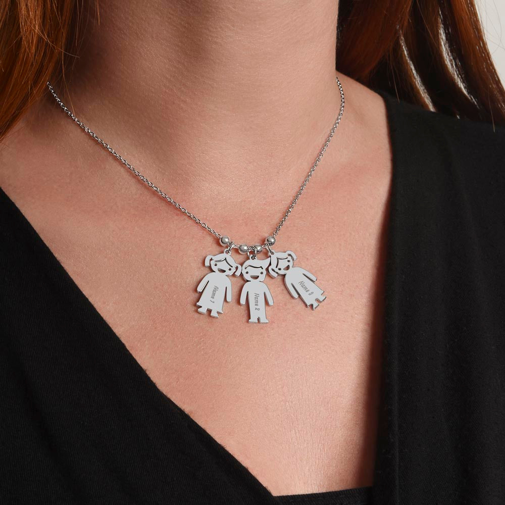 Personalized Kids Name Charm Necklace