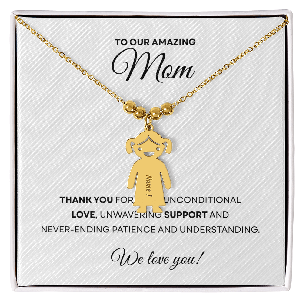 Personalized Kids Name Charm Necklace