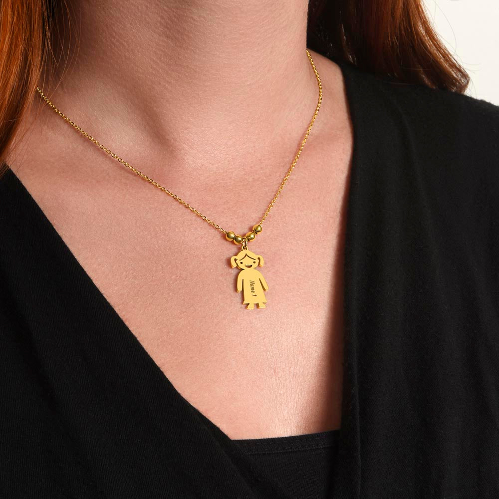 Personalized Kids Name Charm Necklace