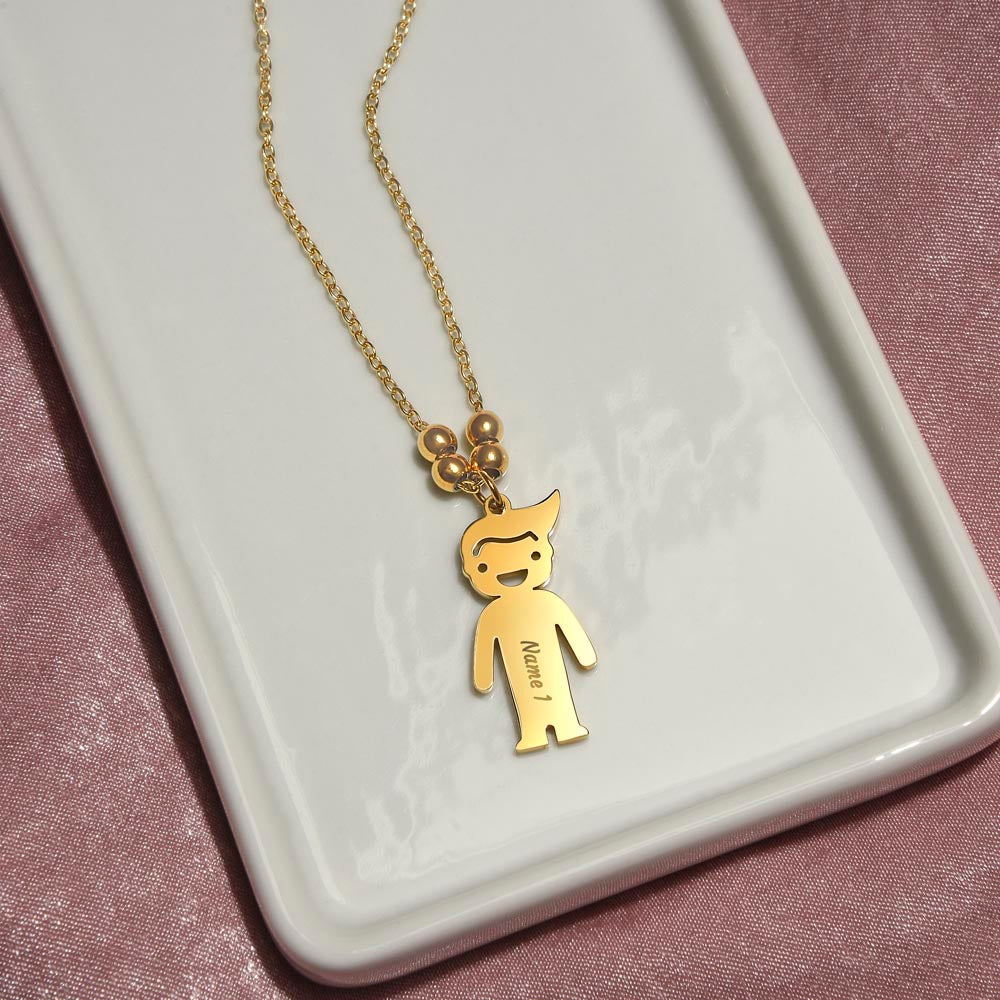 Personalized Kids Name Charm Necklace