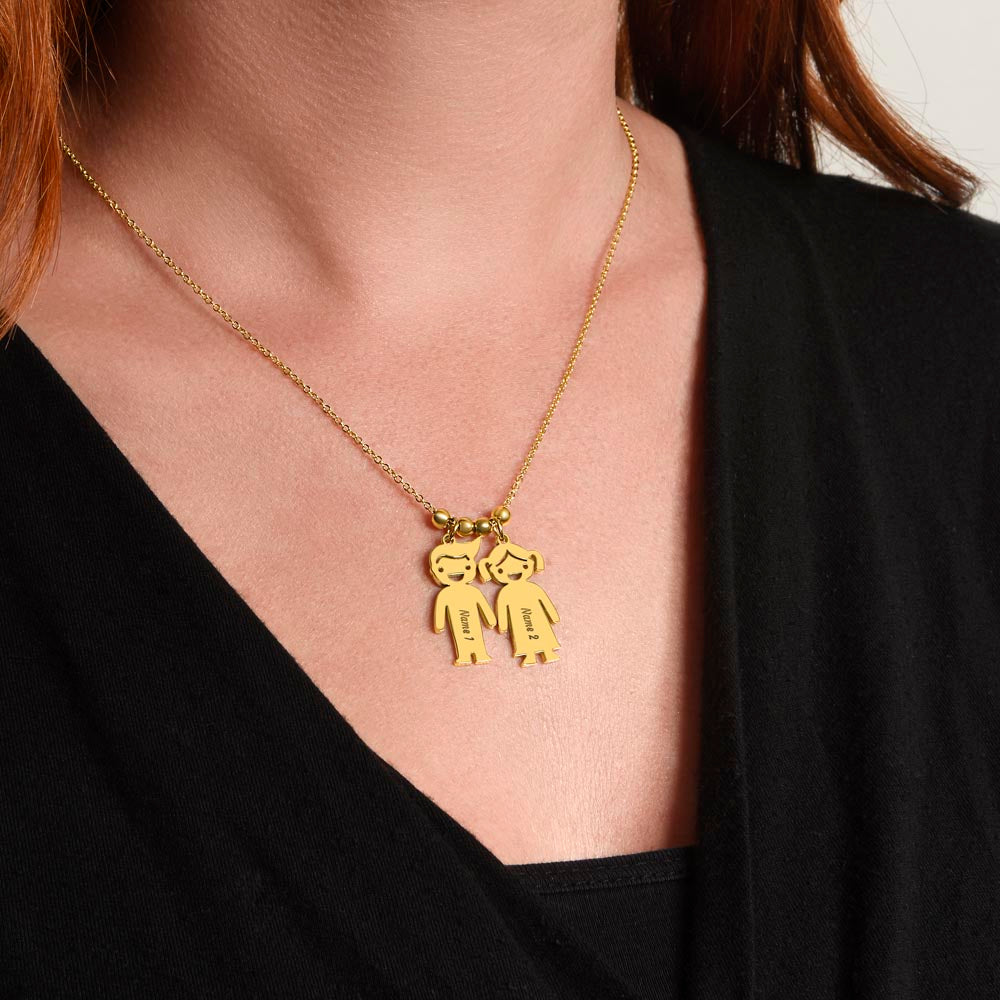 Personalized Kids Name Charm Necklace