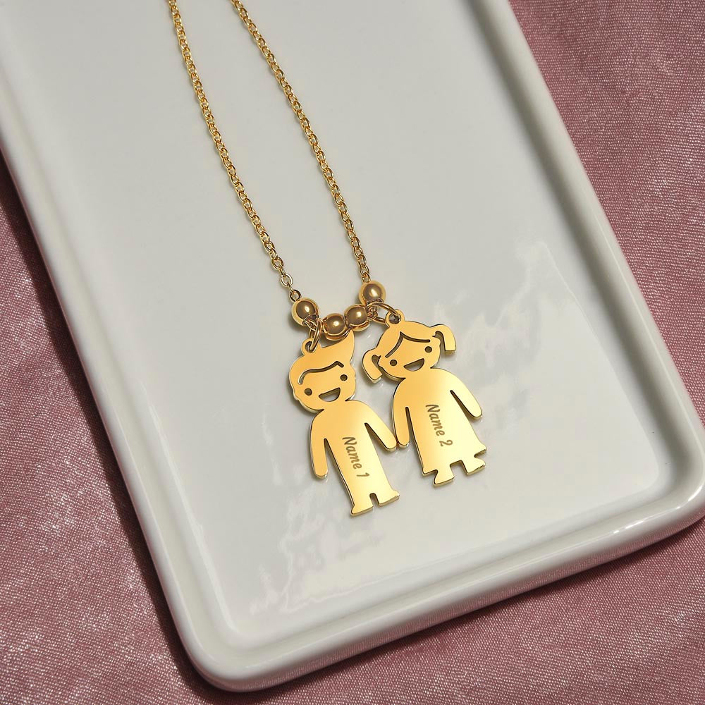 Personalized Kids Name Charm Necklace