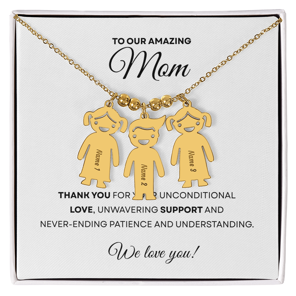Personalized Kids Name Charm Necklace