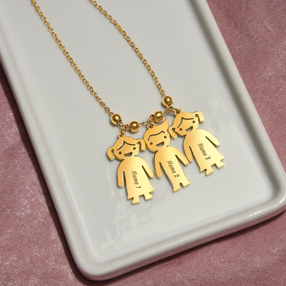 Personalized Kids Name Charm Necklace