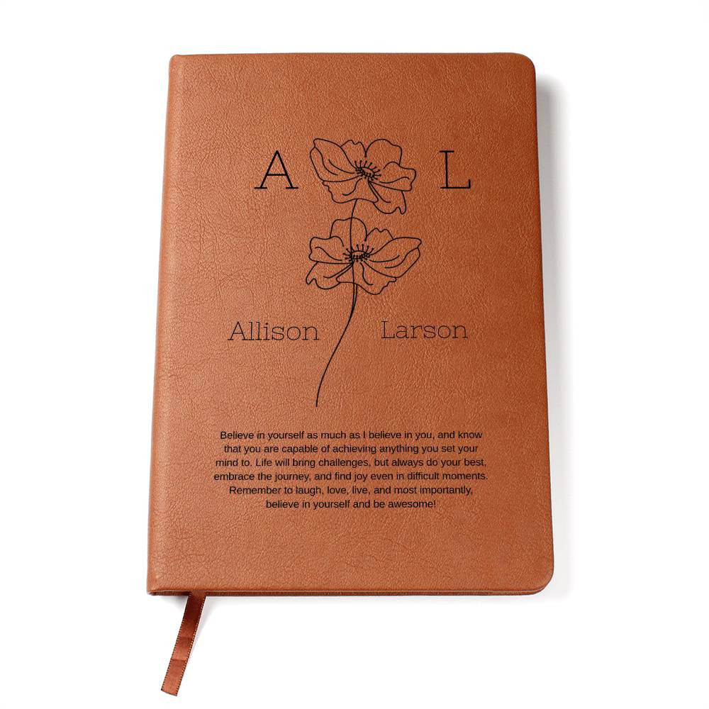 Personalized Leather Journal | Graduation Gift