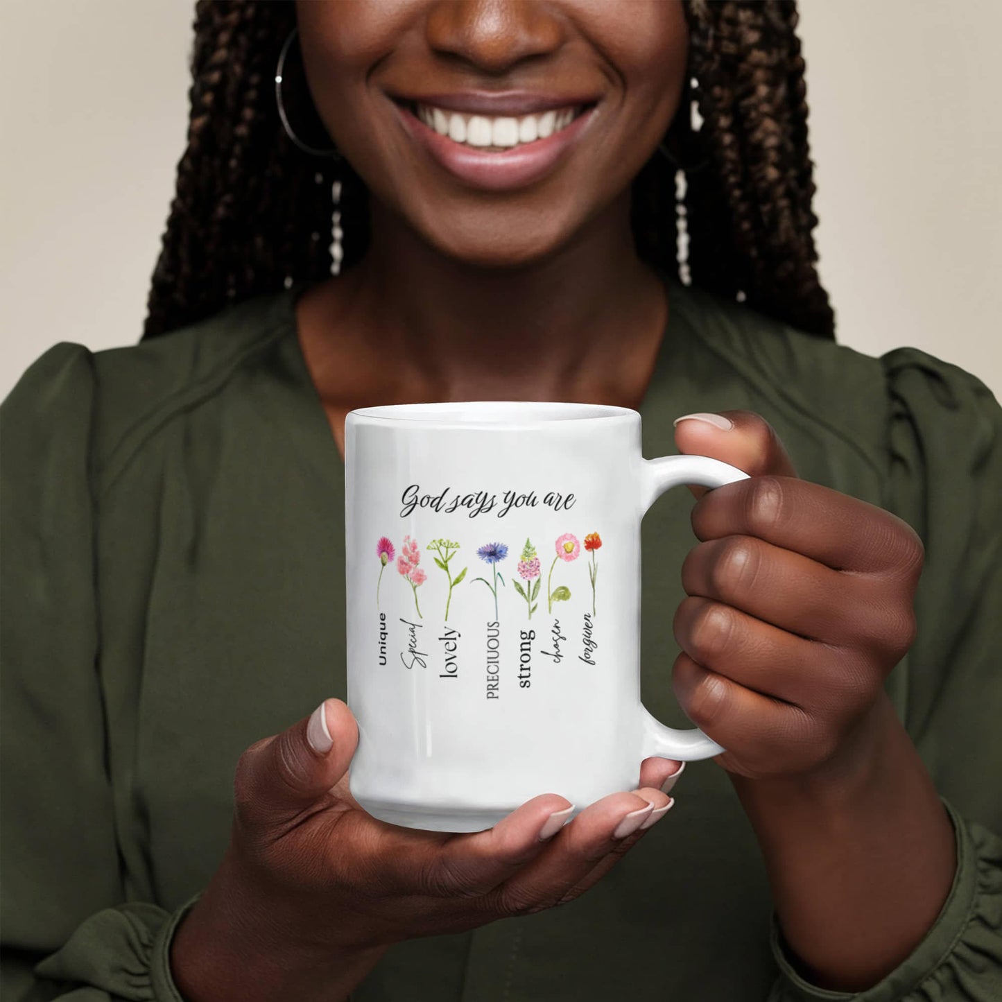 God Says You Are | White Ceramic Mug Multiple Variants