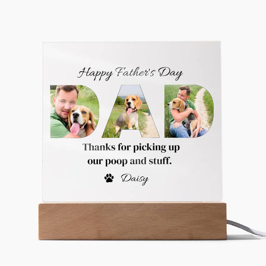 Dog  Dag Acrylic Square Plaque