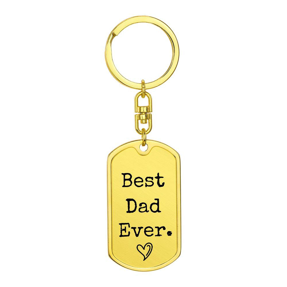 Best Dad Ever Keychain | Father's Day Gift