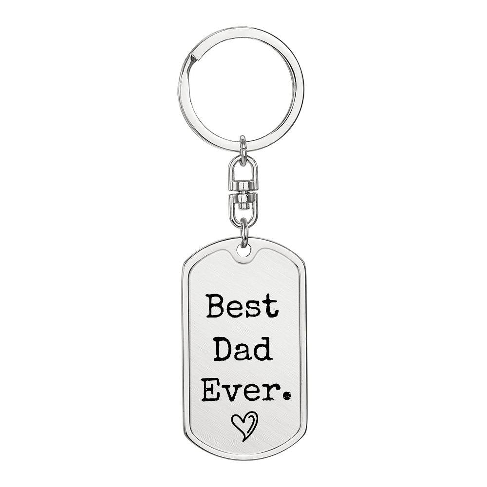 Best Dad Ever Keychain | Father's Day Gift