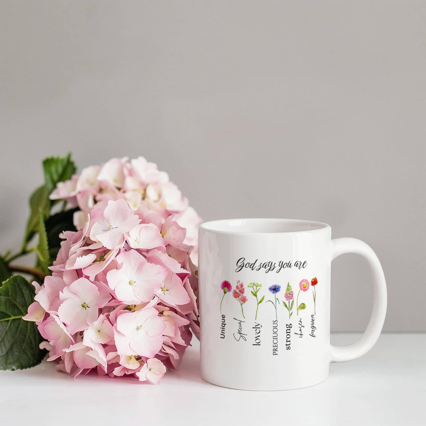 God Says  You Are | White Ceramic Mug Multiple Variants