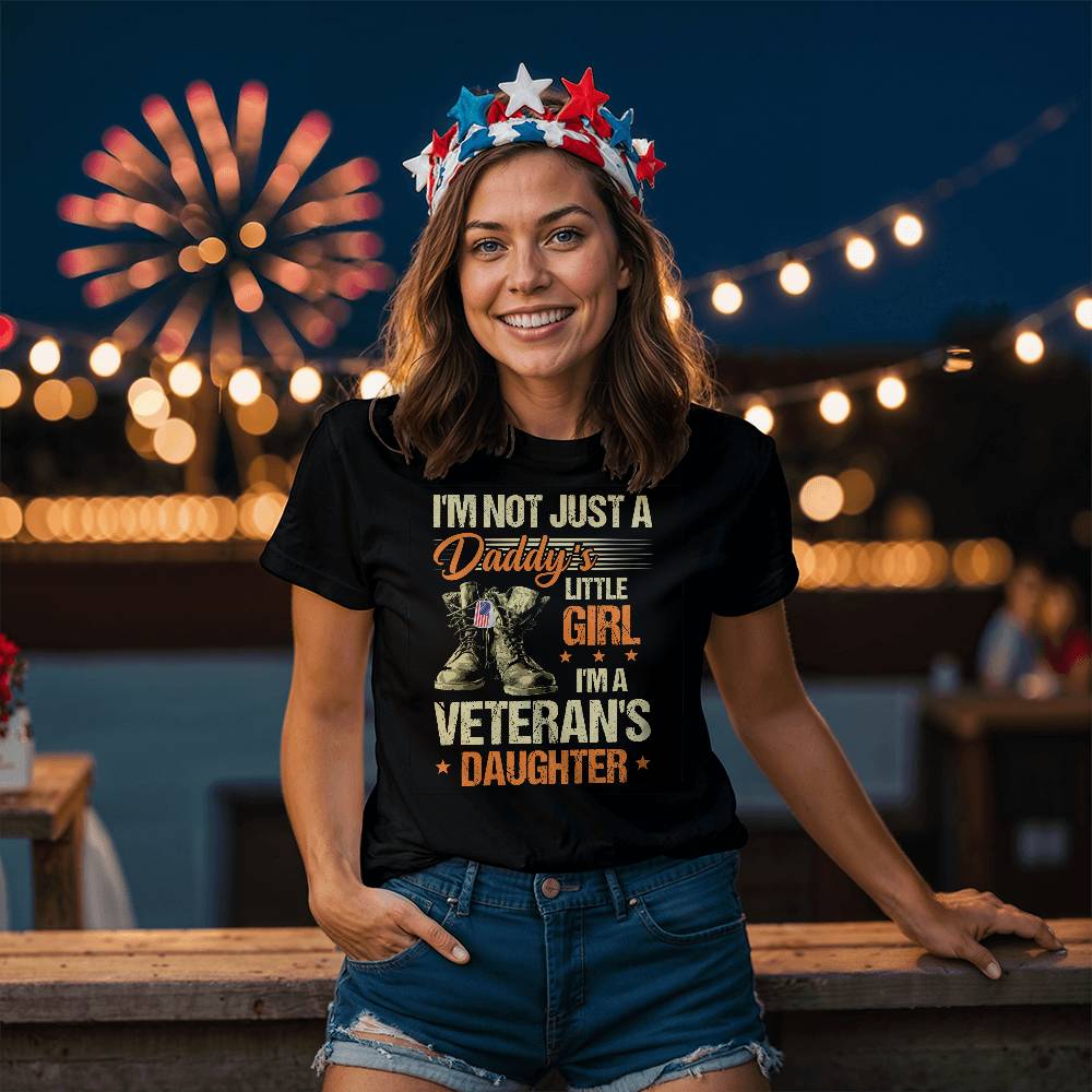 I'm A Veteran's Daughter T-Shirt |Daddy's little Girl Shirt