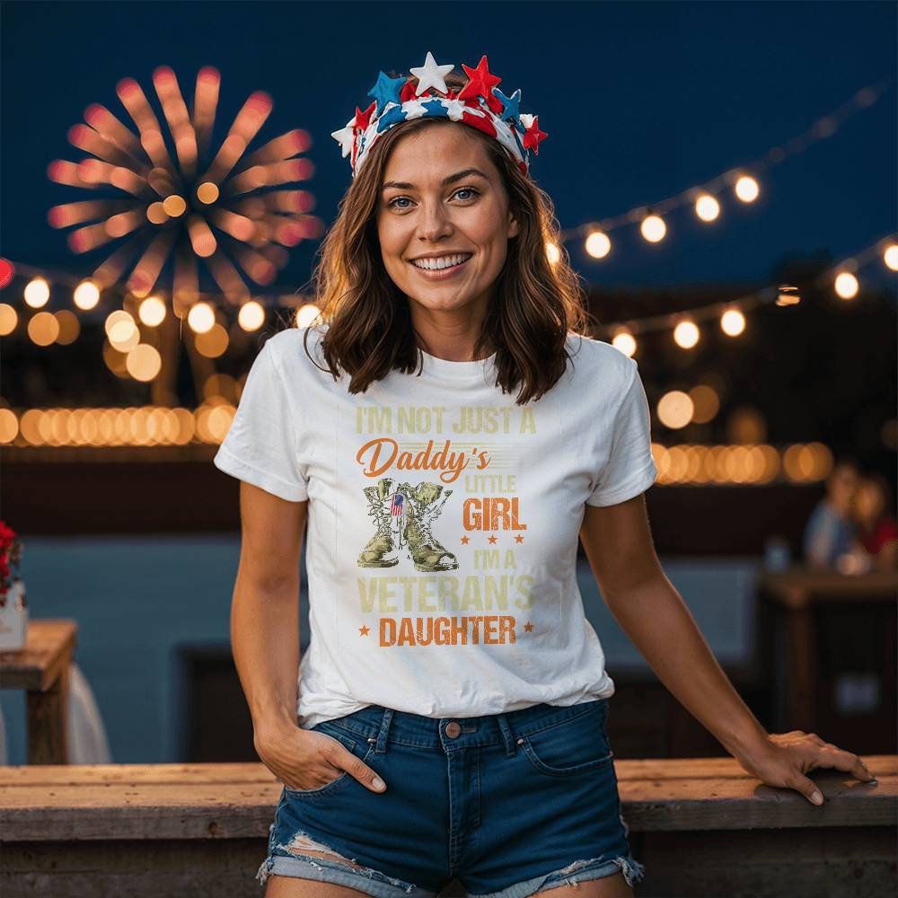 I'm A Veteran's Daughter T-Shirt |Daddy's little Girl Shirt