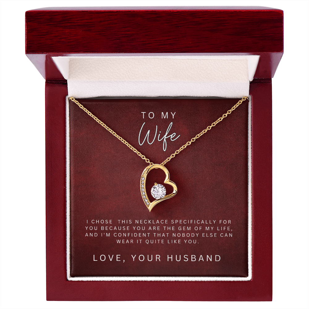 To My Wife Forever Love Necklace