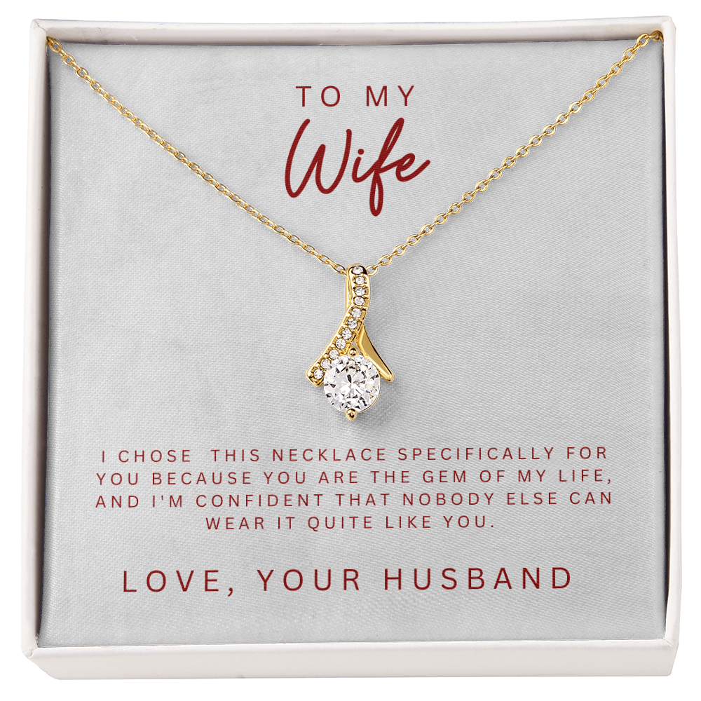 To My Wife Alluring Beauty  Necklace