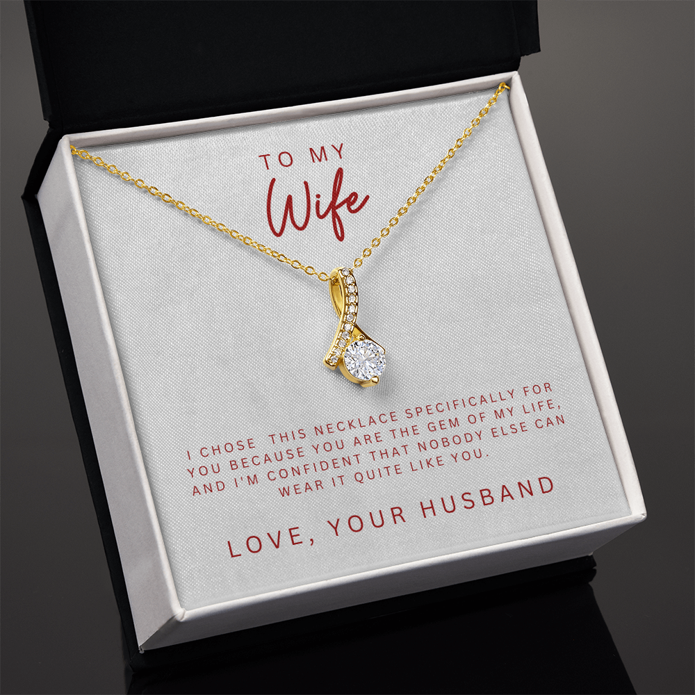 To My Wife Alluring Beauty  Necklace