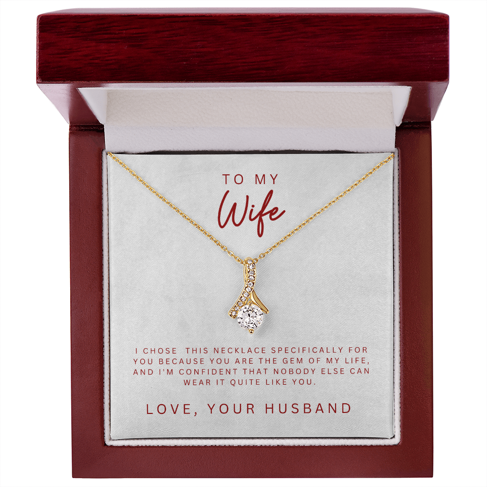 To My Wife Alluring Beauty  Necklace