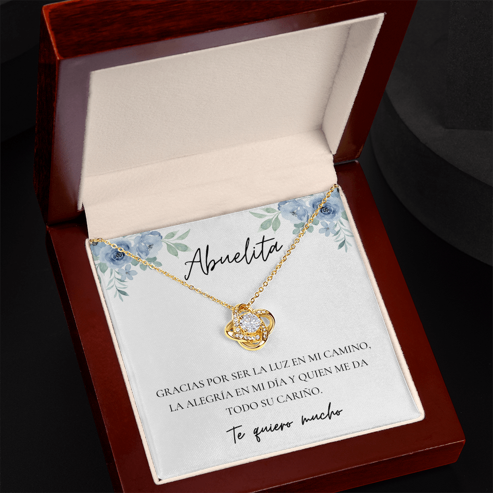 Abuela | Abuelita   Love Knot Necklace | Spanish Grandma Mother's Day Gift