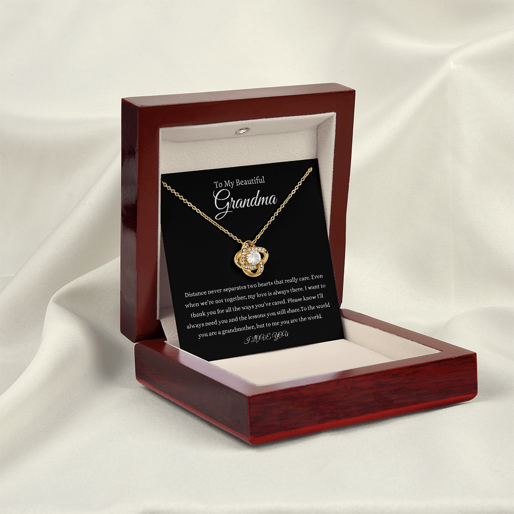 To My Beautiful Grandma  Love Knot  Necklace | Mother's Day Gift