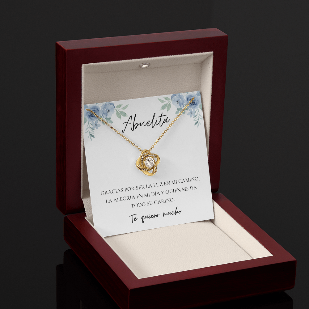 Abuela | Abuelita   Love Knot Necklace | Spanish Grandma Mother's Day Gift
