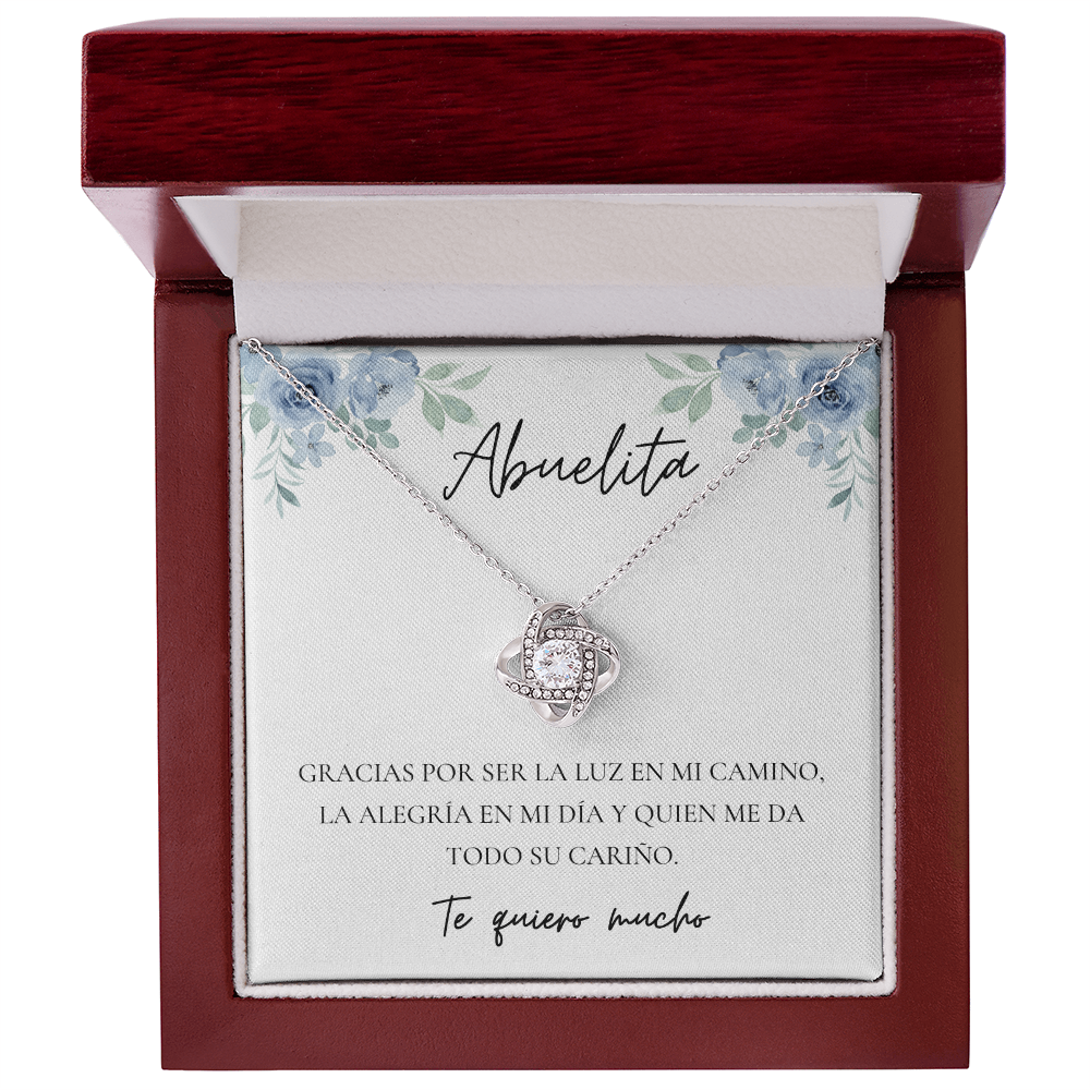 Abuela | Abuelita   Love Knot Necklace | Spanish Grandma Mother's Day Gift