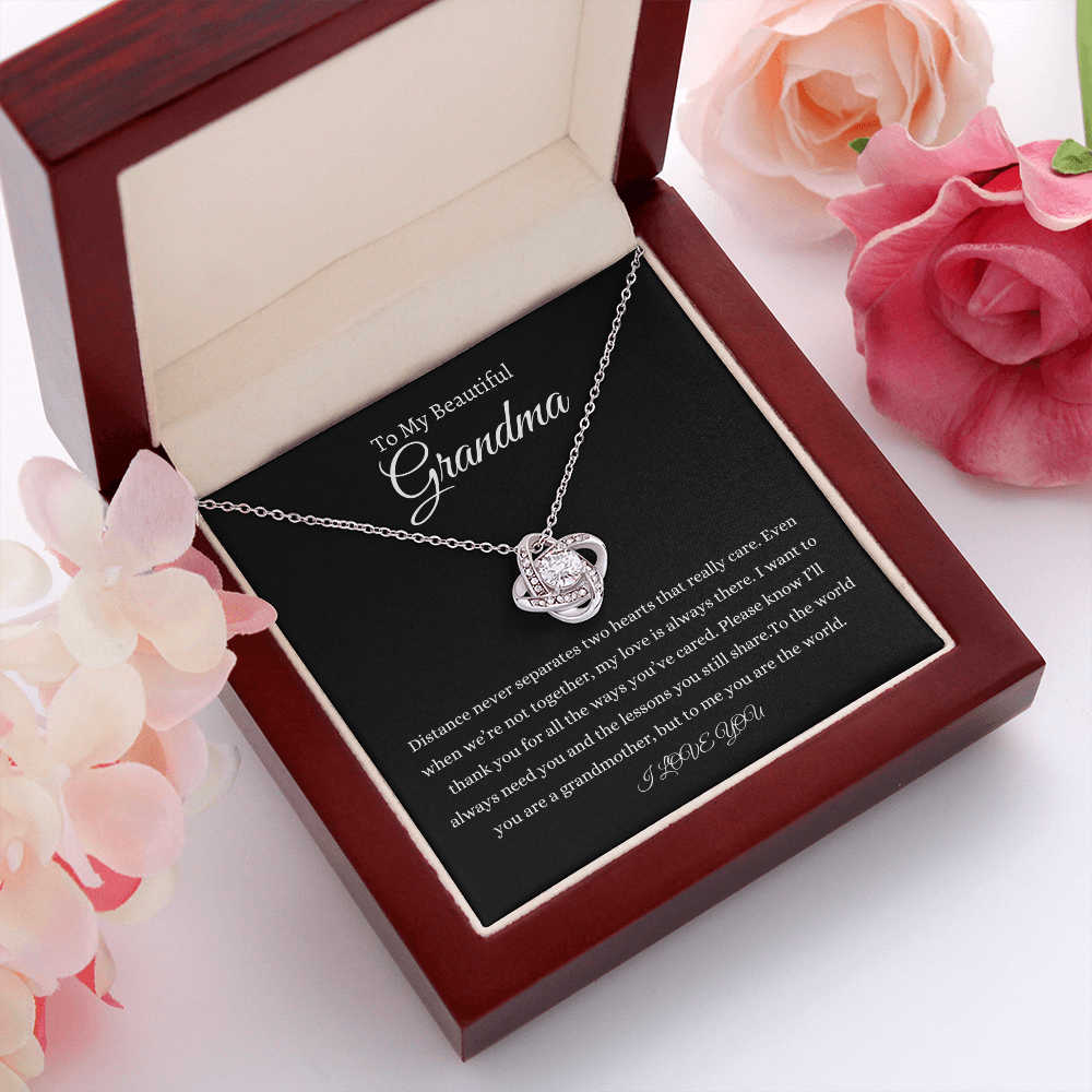 To My Beautiful Grandma  Love Knot  Necklace | Mother's Day Gift