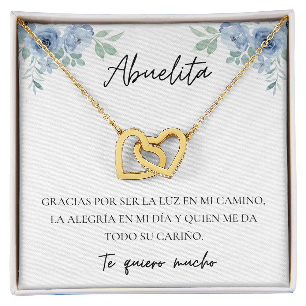 Abuelita Interlocking Hearts Necklace |  Abuela | Spanish  Grandma Mother's Day  Gift