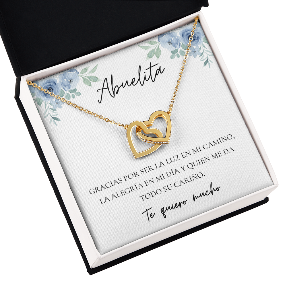 Abuelita Interlocking Hearts Necklace |  Abuela | Spanish  Grandma Mother's Day  Gift